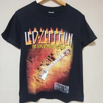 LED ZEPPELIN 밴드 T THE SONG REMAINS 블랙