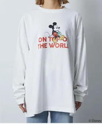 프릭스스토어 DISNEY MICKEY 주스 티셔츠 롱T