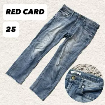 REDCARD 기념일 20주년 크롭 스트레이트 데님 25