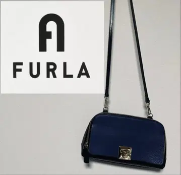 FURLA 훌라 숄더백 블루 블랙