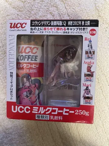 UCC 밀크 커피 250g 에반게리온 피규어 포함