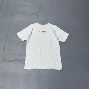 Warehouse 스텐실 프린트 반팔 티셔츠 티셔츠 그레이