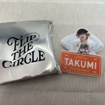 INI FLIP THE CIRCLE 팬 콘 오자키 타쿠미 명찰