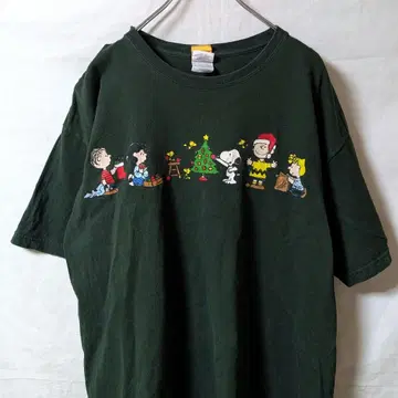 PEANUTS 피넛 스누피 크리스마스 캐릭터 티셔츠