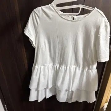아르페쥬 스토리 화이트 반팔 상의 사이즈 1