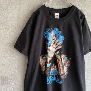 Wiz Khalifa 위즈 칼리파 프린트 티셔츠 S 블랙