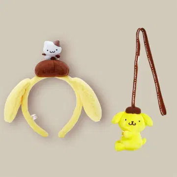 폼폼푸딩 머리띠 봉제 인형