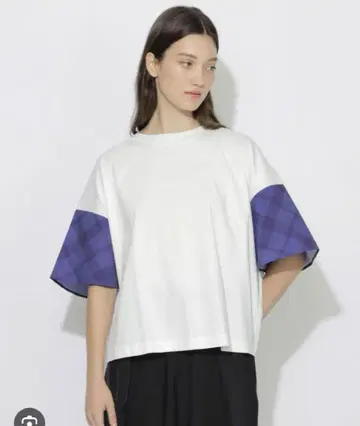 CRESTBRIDGE 슬리브 체크 절개 티셔츠 M