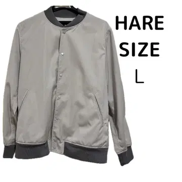 HARE 바시티 자켓 그레이 L 남성용 가을 겨울