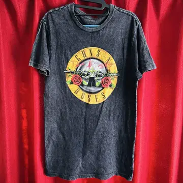 건즈 앤 로지즈 Guns N' Roses 공식 로고 티셔츠 S