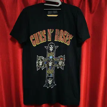 건즈 앤 로지즈 Guns N' Roses 공식 로고 티셔츠 S
