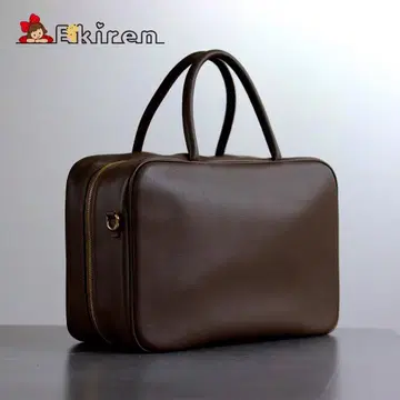고베 Ekiren 이탈리아 천연 가죽 심플한 비즈니스 백 블랙 브라운