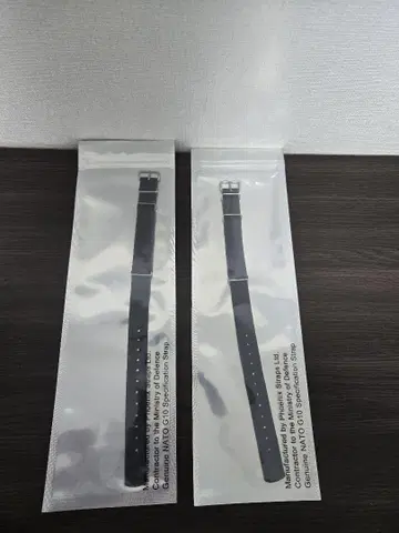 Phoenix NATO 벨트 18mm 블랙&그레이 2개 세트