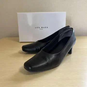 여성용 펌프스 가죽 신발 블랙 24.0cm