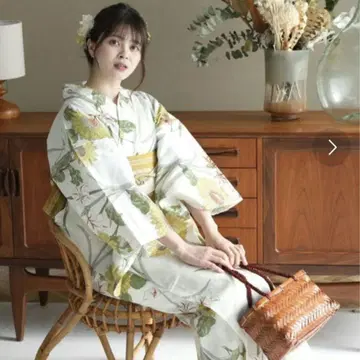 우타타네 유카타 오비 세트 해바라기 백합