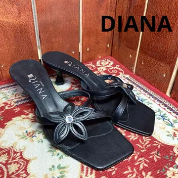DIANA 뮬 블랙 가죽 23cm