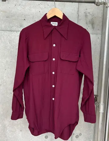 바쿠 스펀 엔로 레이온 셔츠 1950년대 1960년대