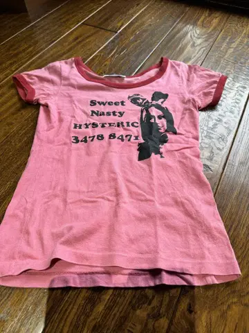 Hysteric Glamour 핑크 티셔츠