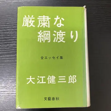 엄숙한 줄타기 전 에세이집 오에 켄자부로 문예 봄/가을