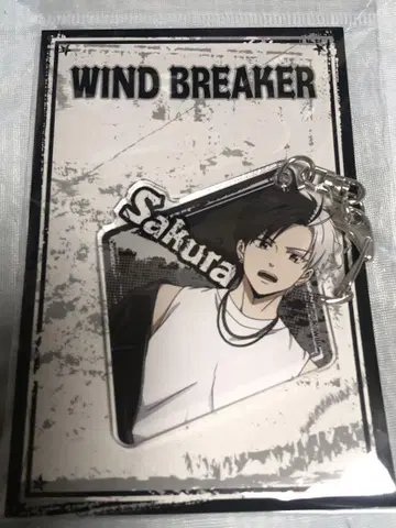 wind breaker 벚꽃 아크링 키링 락 가죽