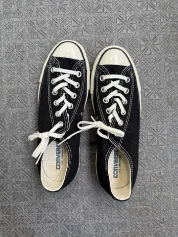 CONVERSE 블랙 로우 컷 신발