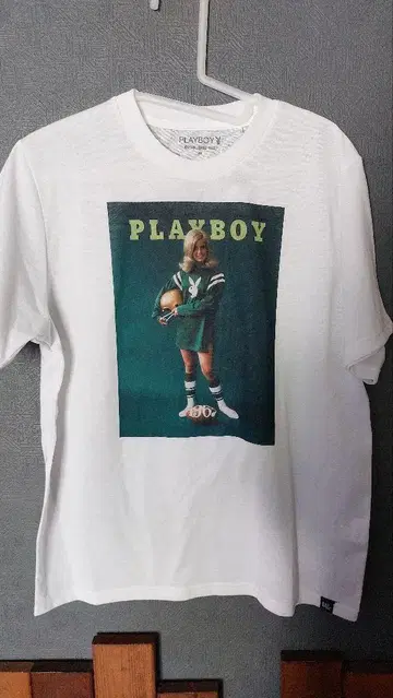 PLAYBOY 미식축구 걸 사진 티셔츠