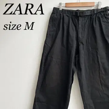 ZARA 자라 카고 팬츠 워크 팬츠 밀리터리 벨트 포함 블랙 검정