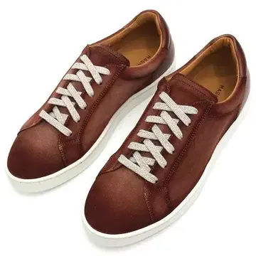 G0681S 미사용품 MAGNANNI 스웨이드 가죽 스니커즈 41