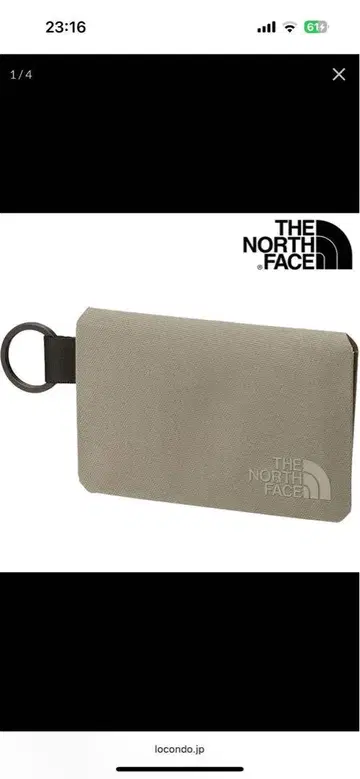THE NORTH FACE 패스 케이스 베이지