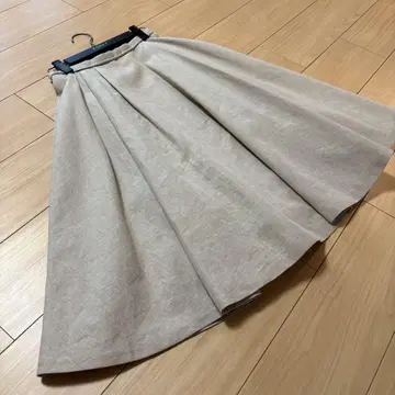 FOXEY 플레어 스커트 38 사이즈 린넨