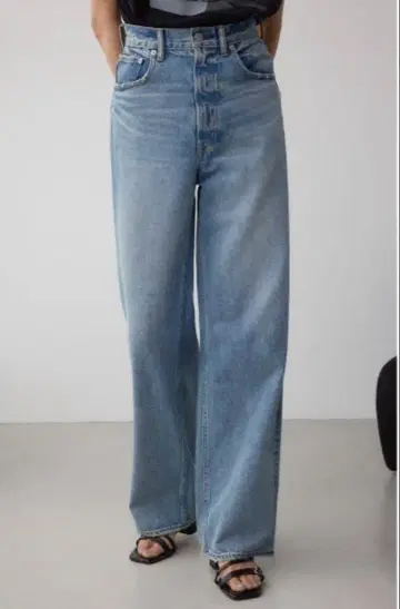 데님 팬츠 AZUL DENIM 하이웨스트 와이드 데님 여성용