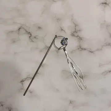 꽃과 나비 디자인 헤어콤 약 15cm