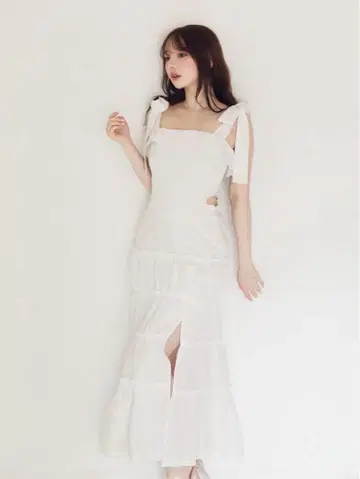 ANDMARY Sophia tiered dress 화이트