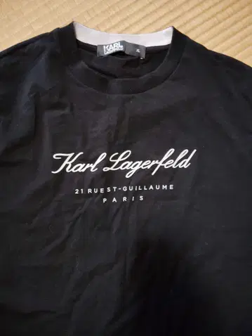 Karl Lagerfeld 블랙 티셔츠 XL