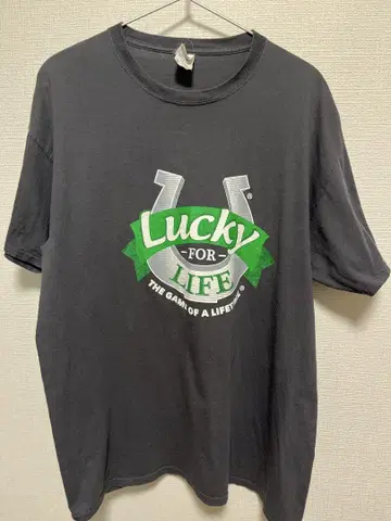 [페이드] Lucky for Life 티셔츠 XL 그레이
