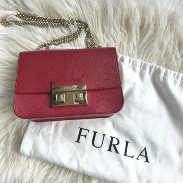 FURLA 훌라 메트로폴리스 가죽 레드 숄더백 2way