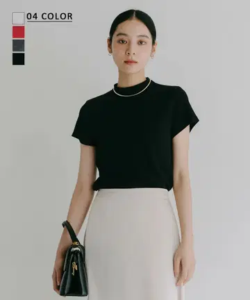basementonline 하이넥 티셔츠