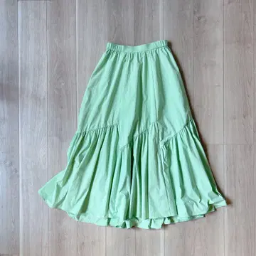 24ss*신색상 allureville 바이어스 절개 개더 스커트 2 민트