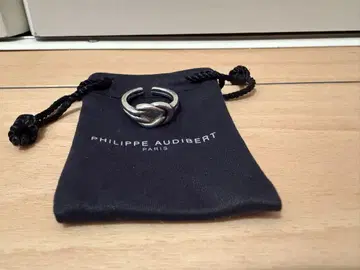 PHILIPPE AUDIBERT 실버 반지 노트 반지 트위스트