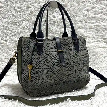 FOSSIL 파슬 핸드백 숄더 2way 카키 열쇠 카데나