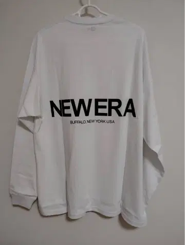 새상품 NEWERA 뉴에라 긴팔 롱 티셔츠 오버 사이즈 코튼 롱 T