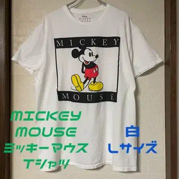 MICKEY MOUSE 미키마우스 티셔츠 화이트 L 사이즈