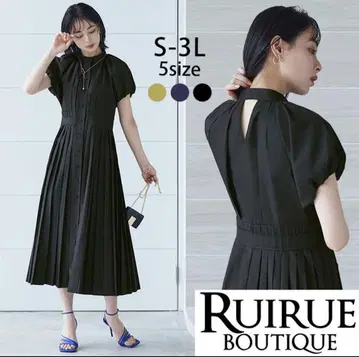 RUIRUE BOUTIQUE 완판 반팔 원피스 네이비 컬러 S 사이즈