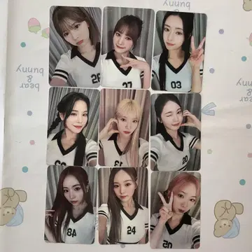 NiziU 한국 HEARTRIS 올출석 한정판 사노쿠 트레이딩 카드 9장