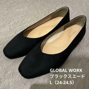GLOBAL WORK/라쿠숀 발수 핏 펌프스/블랙 스웨이드/L