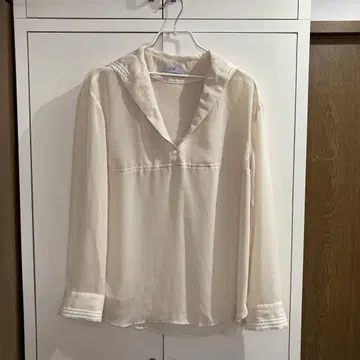 ZOE * 세일러 카라 시어 셔츠 긴팔