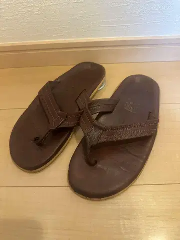 아일랜드 슬리퍼 브라운 가죽 샌들 26cm