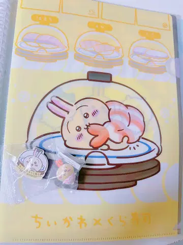 치이카와 (먼작귀) 쿠라스시 토끼 클리어 파일 피규어 마그넷 시트