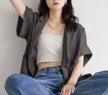 바스켓 자켓 SS 로리즈팜 미사용 새상품 이번 시즌 신상
