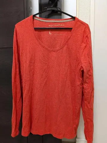 BANANA REPUBLIC 오렌지 L 사이즈 긴팔 티셔츠